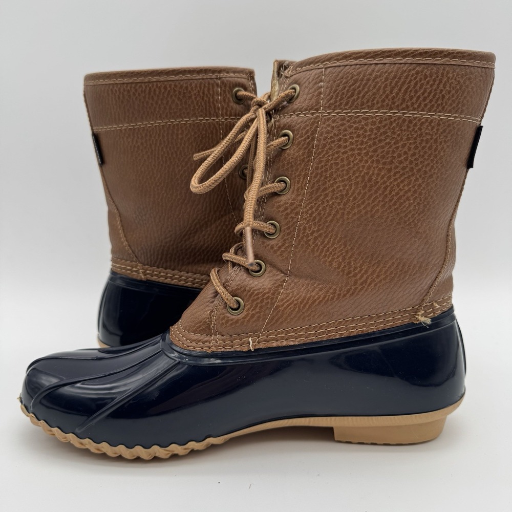 JBU BY JAMBU Womens 8M Navy Waterproof Maplewood Lace-Up Duck Boots B9MAW73 - Picture 6 of 15